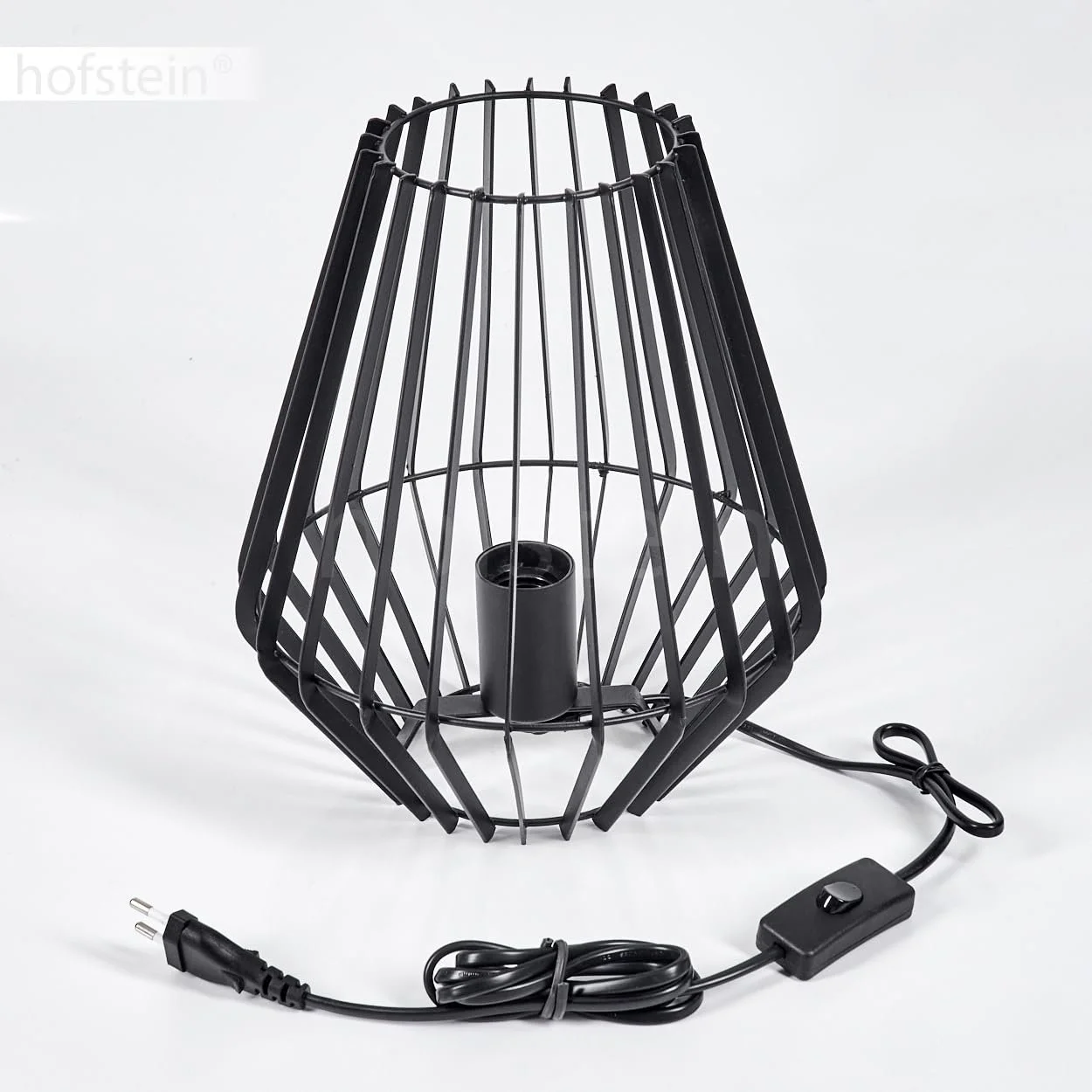 Настільна лампа Emporia E27 27 см Black, фото №6