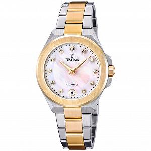 Женские часы Festina Mademoiselle Бежевый, Браслет из нержавеющей стали - Фото 1