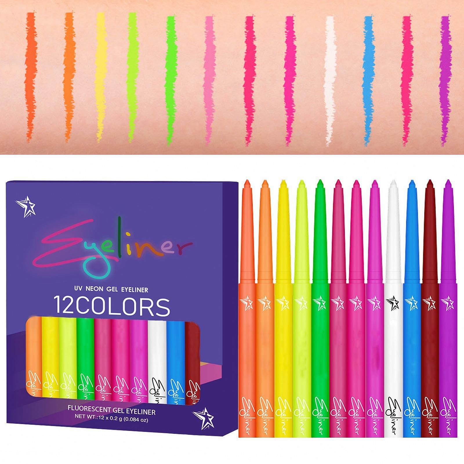 Кольорова рідка підводка UV флуоресцентна 12 кольорів, фото №1