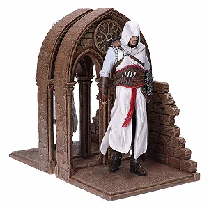 Тримачі для книг Nemesis Now Assassin's Creed Altair and Ezio Library Gaming, смола, коричневий, 24 см synthetic.ua - Фото 1