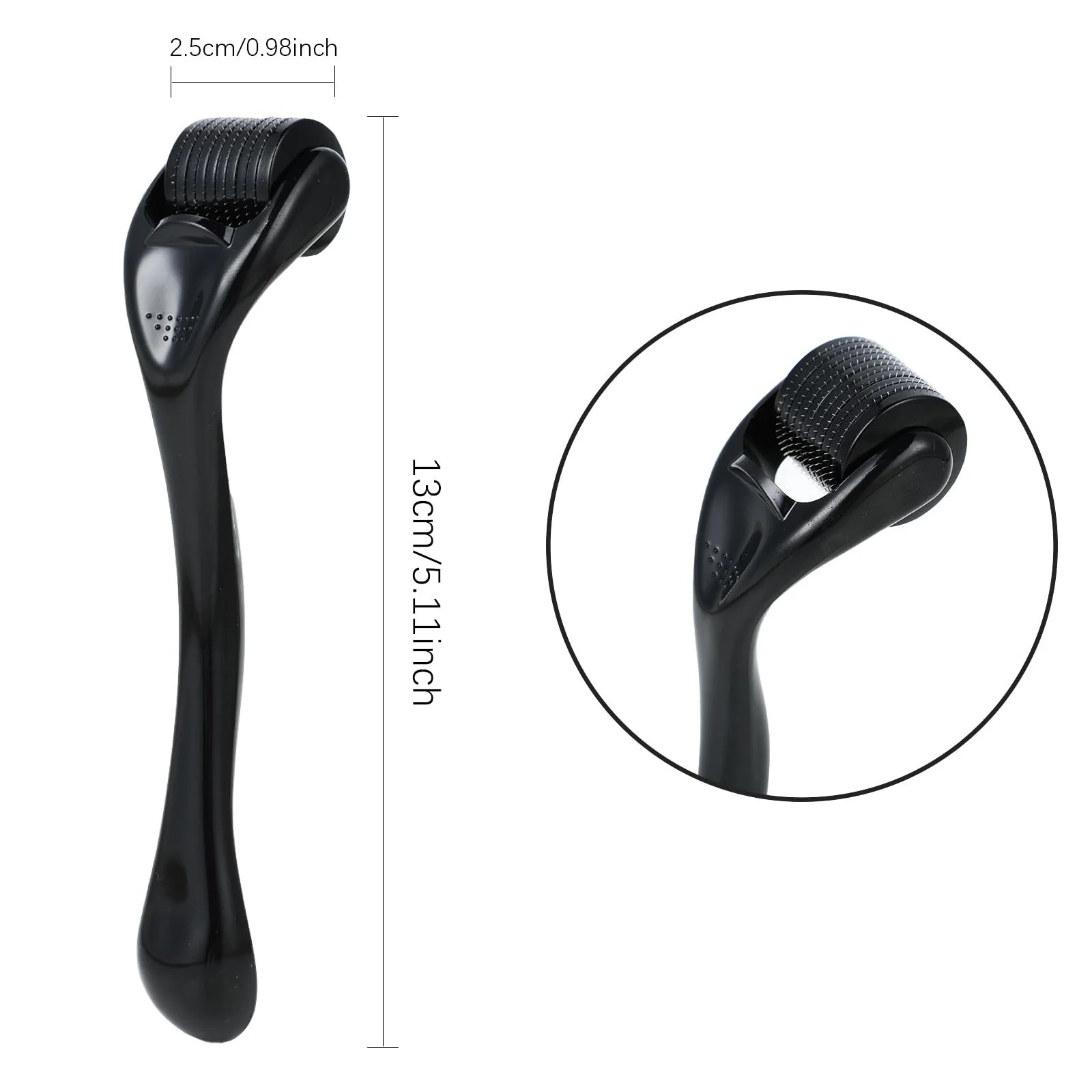 Ролик для бороди Salubohum для мікронідлінгу 0,5 мм, дерма-ролик з 540 мікроголками з нержавіючої сталі, фото №2