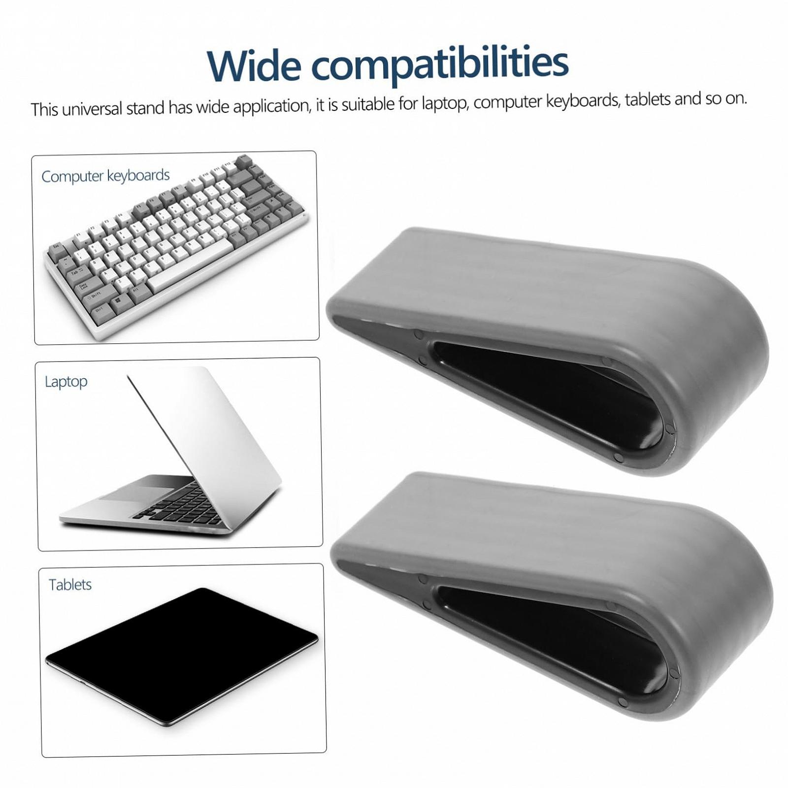 Підставка для ноутбука регульована Силіконова Чорний (2 шт. в упаковці), фото №8