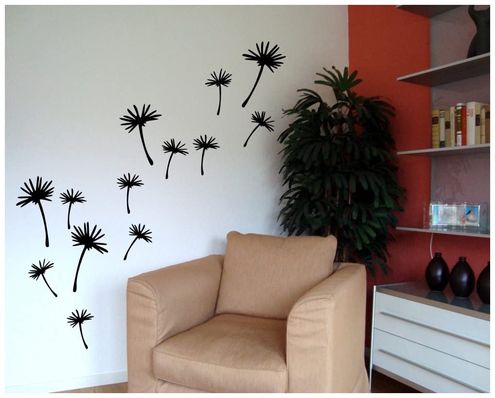 Наклейка на стіну Samunshi Dandelion Umbrella 4 x 11 см + 9 x 7 см Сріблястий металік, фото №3 Наклейка на стіну Samunshi Dandelion Umbrella 4 x 11 см + 9 x 7 см Сріблястий металік, фото №3