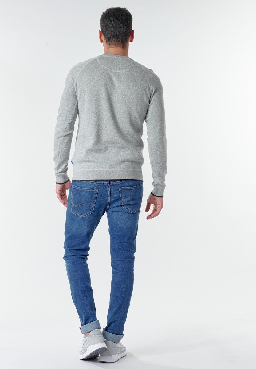 Світшот JORJOES KNIT CREW NECK 12175774 Light Grey Jack&Jones Сірий S, фото №3