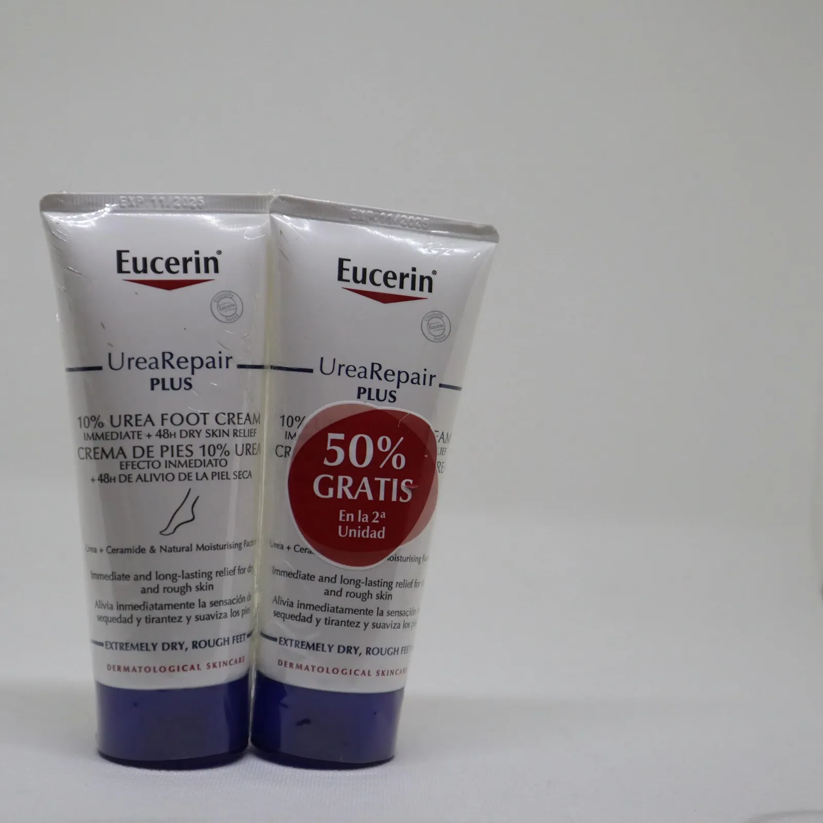 Крем для ног Eucerin UreaRepair PLUS восстанавливающий 10% Urea 2 x 100 мл, фото №7