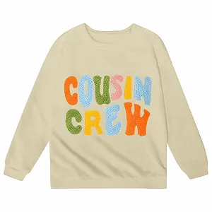 Детский свитшот Generisch с принтом букв, круглый вырез, длинные рукава synthetic.ua - Фото 1