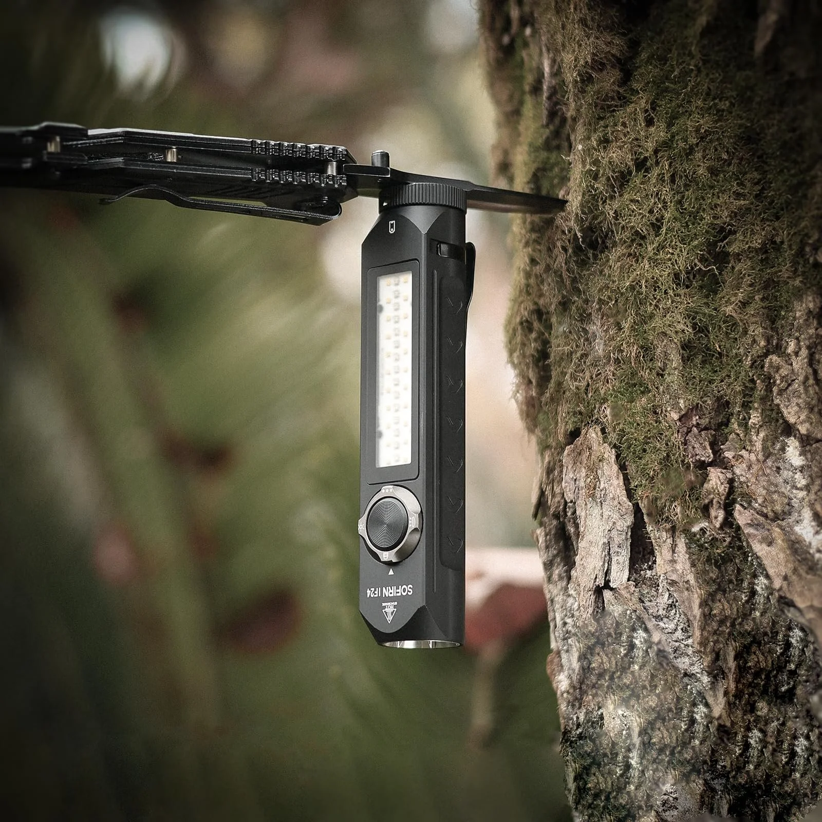 Фонарь Sofirn IF24 LED Аккумуляторный - Очень Яркие Фонари 2000 Люмен Белый Свет, IP66 Водонепроницаемый с Магнитом, Прочный Карманный Фонарь Маленький с Красным Светом, Цветной LED для Кемпинга, Улицы, фото №6