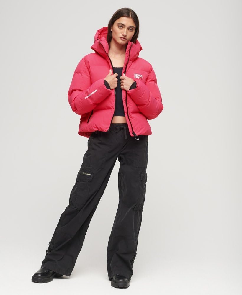 Куртка пуховая Superdry женская с капюшоном, фото №3