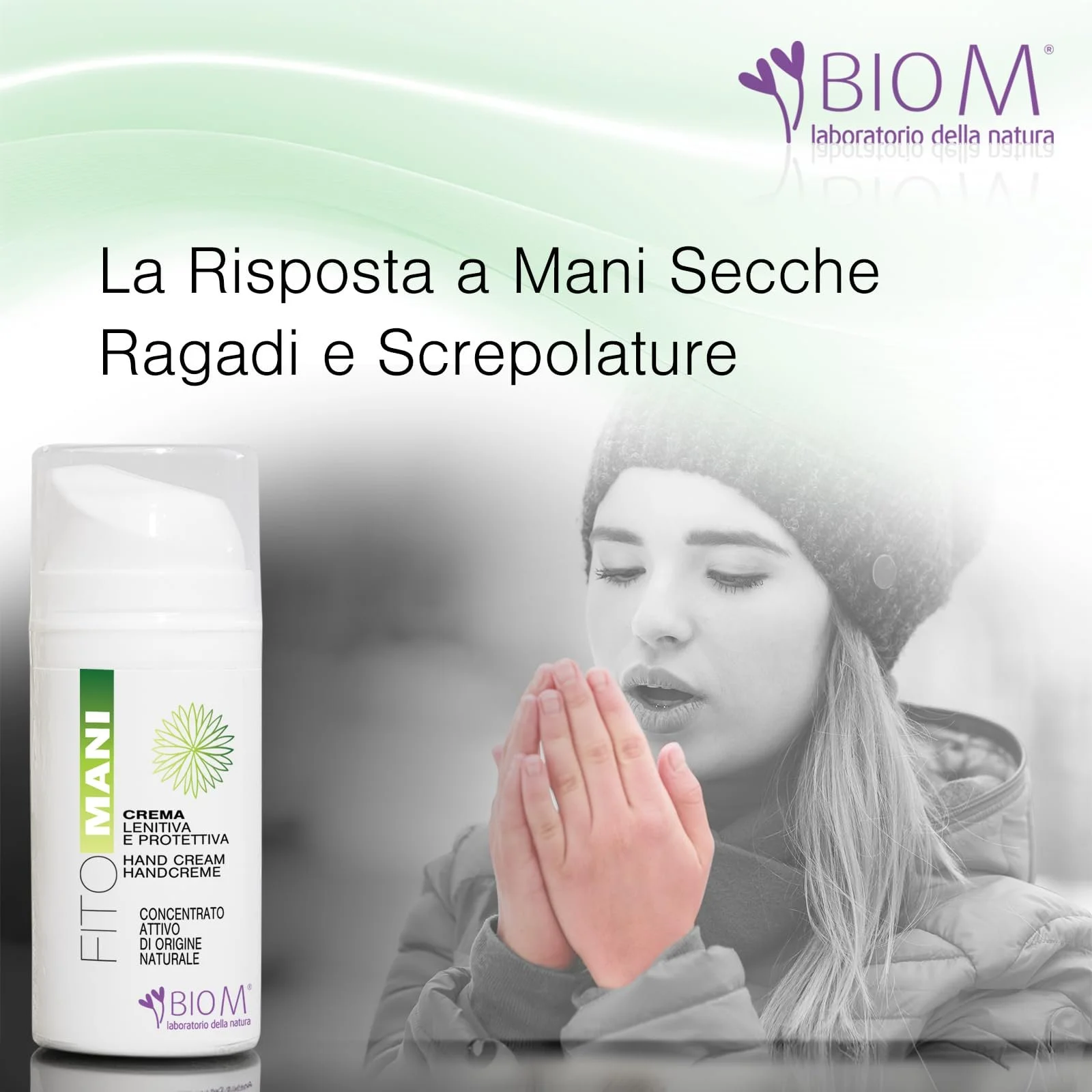 Крем для рук BioM Laboratorio della Natura Intensive Repairing, омолоджуючий та зволожуючий 100 мл, фото №8