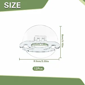 Тримачі для повітряних рослин Набір 12 шт. Прозорий synthetic.ua - Фото 1