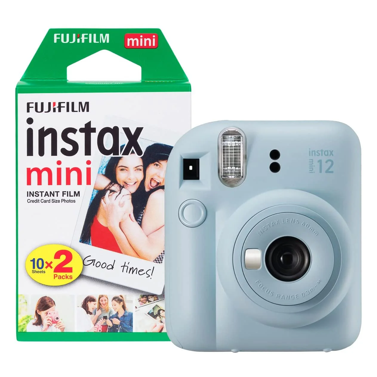 Камера мгновенной печати Fujifilm Instax Mini 12 20 снимков Pastel Blue, фото №1