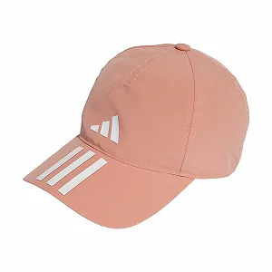 Кепка бейсболка adidas 3-Stripes Aeroready Running Training Wonder Clay/White/White XXS - Фото 1