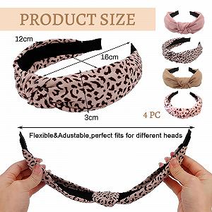 Обруч Леопардовый принт и розовое сердце synthetic.ua - Фото 1