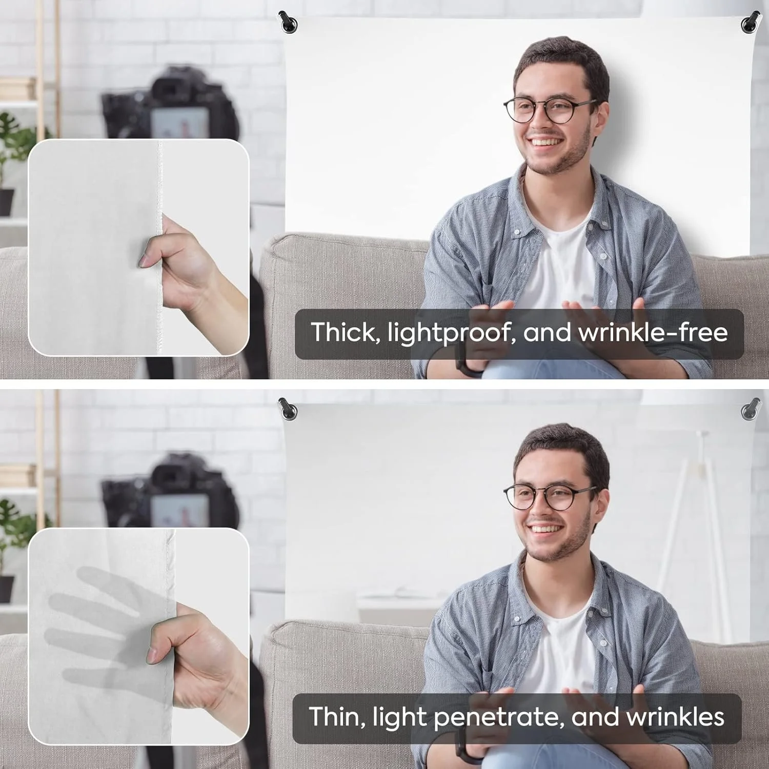 Білий фон Heorryn підставкою 1,5 х 2 м Білий, фото №7 Білий фон Heorryn підставкою 1,5 х 2 м Білий, фото №7