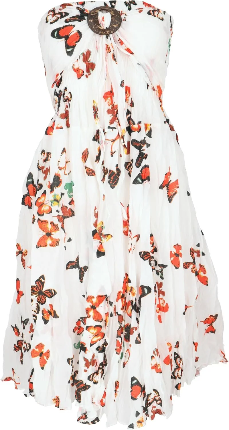 Летняя юбка GURU SHOP Макси Белый Хлопок Размер 38, фото №4