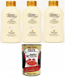 Пудра Spuma di Sciampagna парфюмированный в банке 3 x 200 г + томатная пульпа Italian Gourmet 400 г - Фото 1