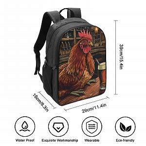 Рюкзак Cock FPAKAKIIE школьный для девочек-подростков, для начальной школы, детский, повседневный, 40 x 28 x 16 см, Style-4 synthetic.ua - Фото 1