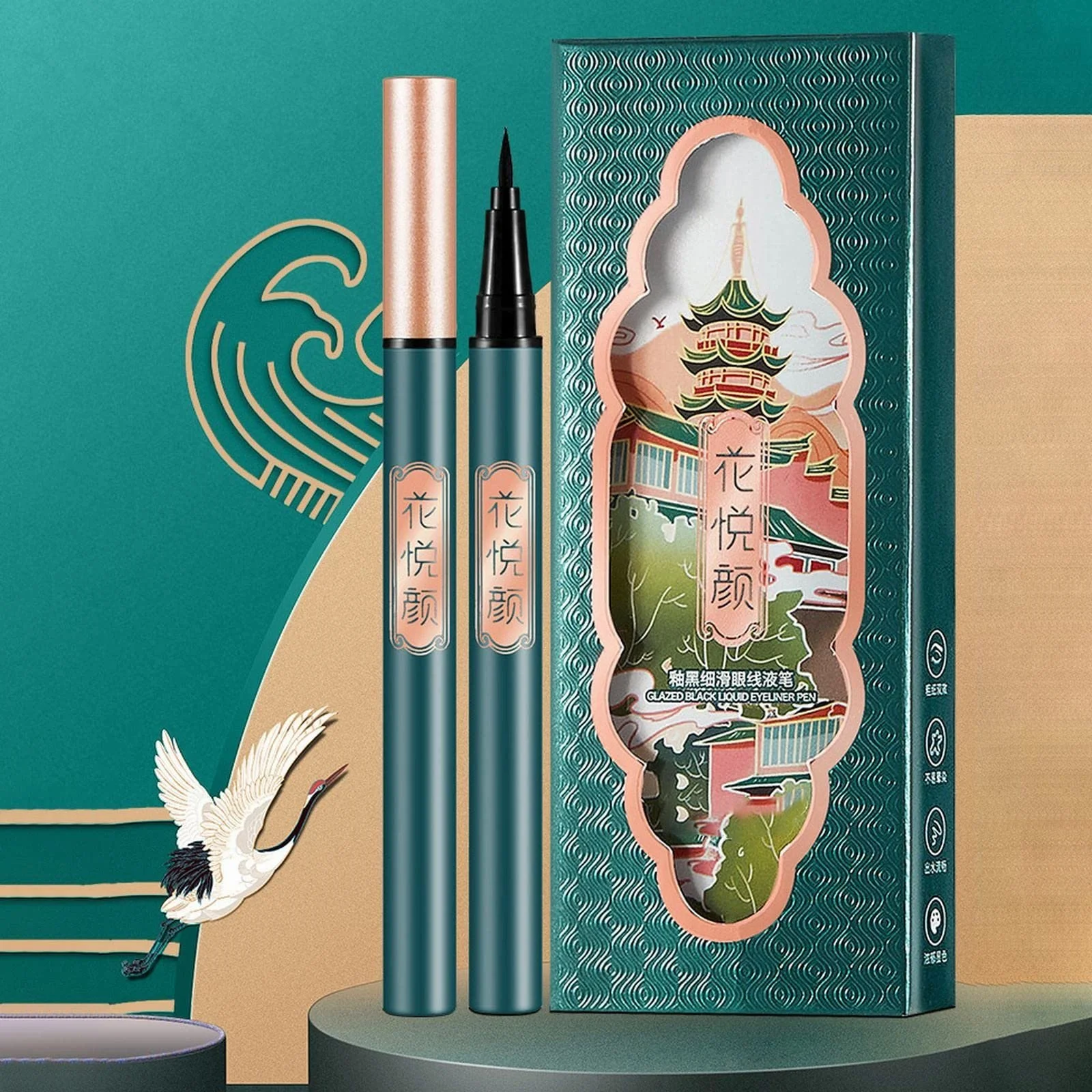 Підводка Yueyan Glaze T23R713 Зелена, 2 мл, фото №5