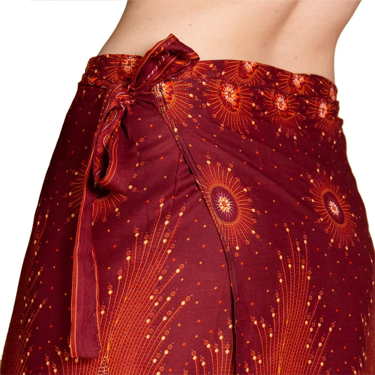 Юбка PANASIAM Wrap, летняя юбка из легкой натуральной вискозы, размер от S до L, фото №3