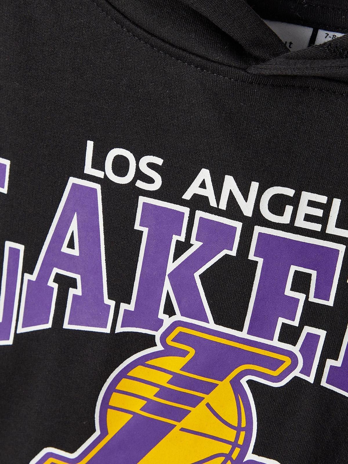 Толстовка NAME IT Nkmjacima NBA Sweat Wh Bru Noos OUS для хлопчиків, фото №2