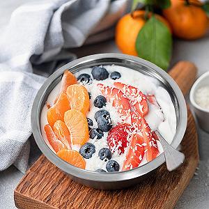 Миска из нержавеющей стали для супа, соуса и салата, металлическая кухонная утварь, тарелка для овощей, посуда, 10 штук synthetic.ua - Фото 1