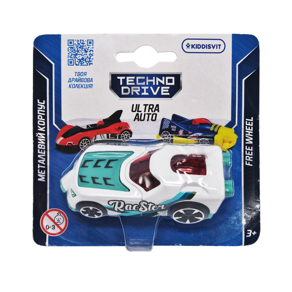 Игровая мини-машинка Ultra Auto TechnoDrive 250321W-8 металлический корпус, фото №1