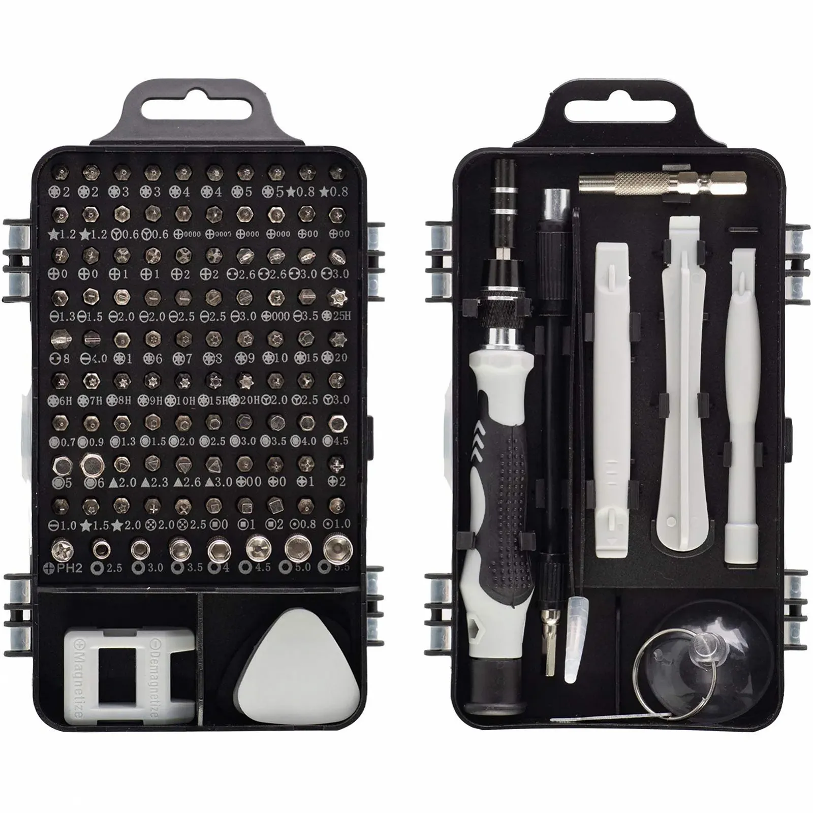 Набір прецизійних викруток HPMAISON 115 в 1 магнітний для електроніки, фото №1