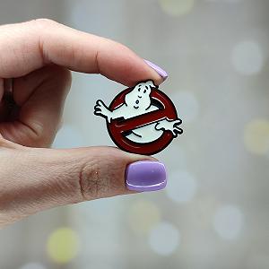 Металлический значок пин Охотники за привидениями - Фото 1