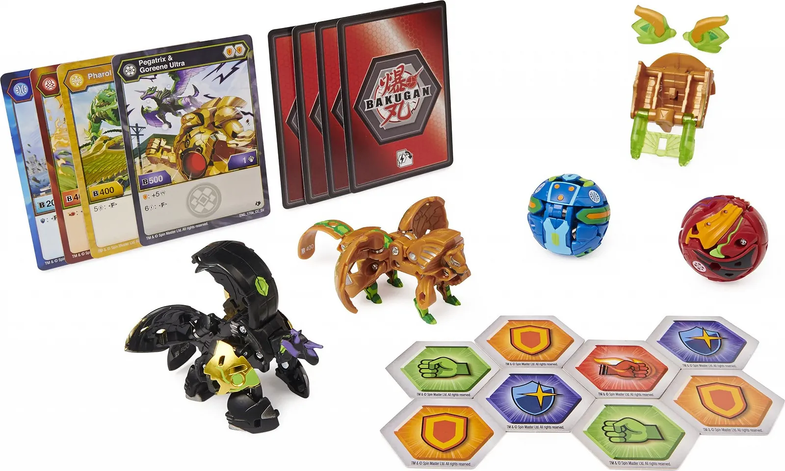 Набір ігрових фігурок Bakugan Armored Alliance Baku-Gear Pack 4 шт. (2 Ultra та 2 Basic) Various Versions, фото №6
