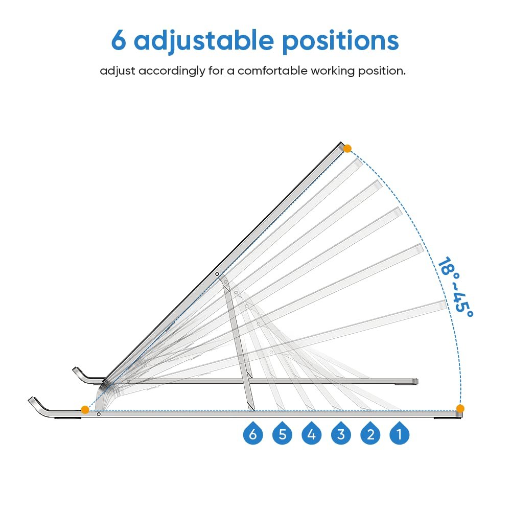 Підставка для столу XP-Pen, портативна підставка-тримач з 6 регульованими кутами нахилу, ергономічна, сумісна з 12"-16" графічними планшетами/дисплеями, ноутбуками, фото №3 Підставка для столу XP-Pen, портативна підставка-тримач з 6 регульованими кутами нахилу, ергономічна, сумісна з 12"-16" графічними планшетами/дисплеями, ноутбуками, фото №3