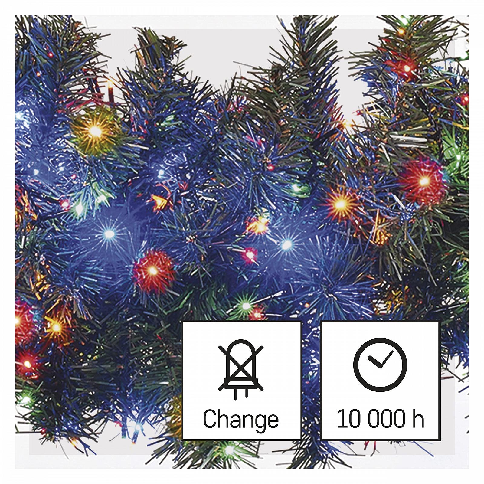 LED Гирлянда EMOS Кластер 12 м, 600 LED, разноцветная, фото №3