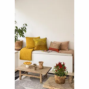 Покривало Vivaraise Swami Жовтий шафран 180 x 260 см synthetic.ua - Фото 1