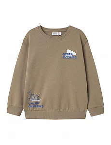 Толстовка NAME IT Nmmorling LS Nreg Sweat Bru Bf для хлопчиків - Фото 1