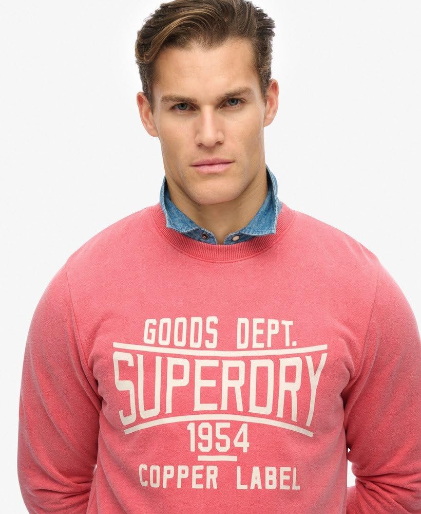 Унисекс Толстовка Superdry Vintage Wash Relaxed Crew, фото №3