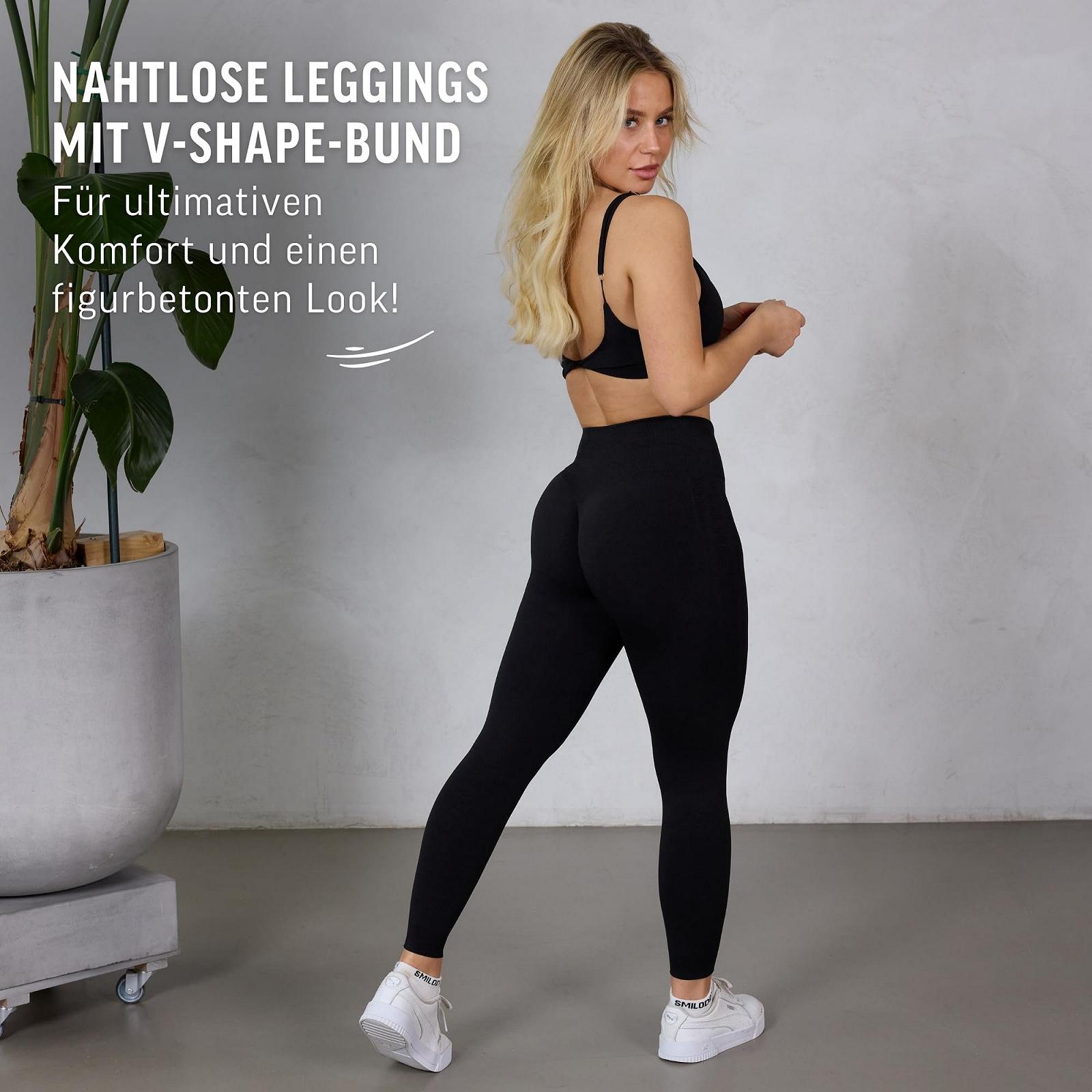 Леггинсы SMILODOX Layne Женские, спортивные  с эффектом Scrunch Butt Lift, высокая талия V-образной формы, бесшовные, впитывающие пот тренировочные , непрозрачные йога-, идеальныДля спорта, фитнеса, фото №3
