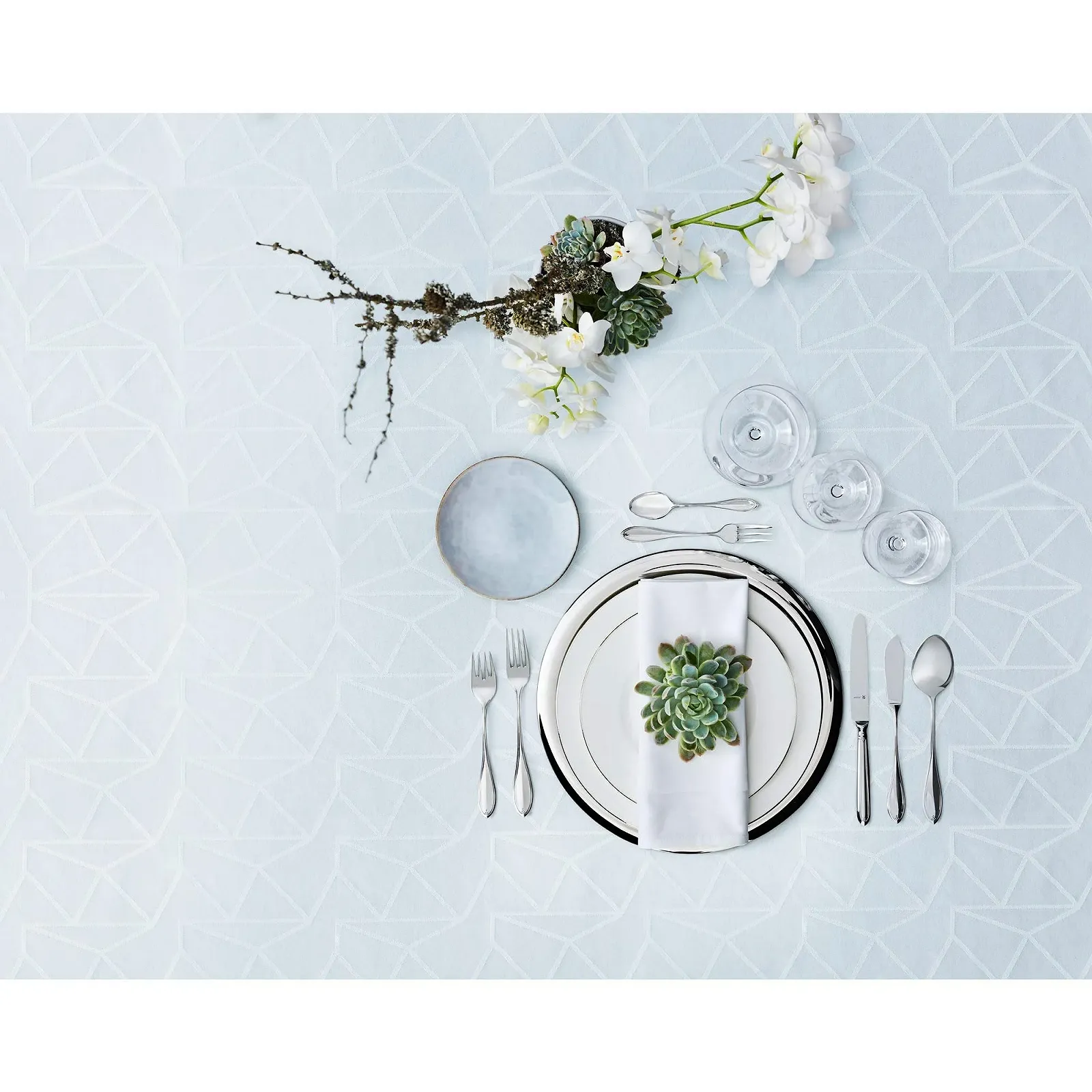 Набір столових приборів WMF Premiere для 12 осіб, 60 предметів, ніж з порожнистою ручкою, Cromargan Protect полірований, стійкий до подряпин, можна мити в посудомийній машині, фото №13