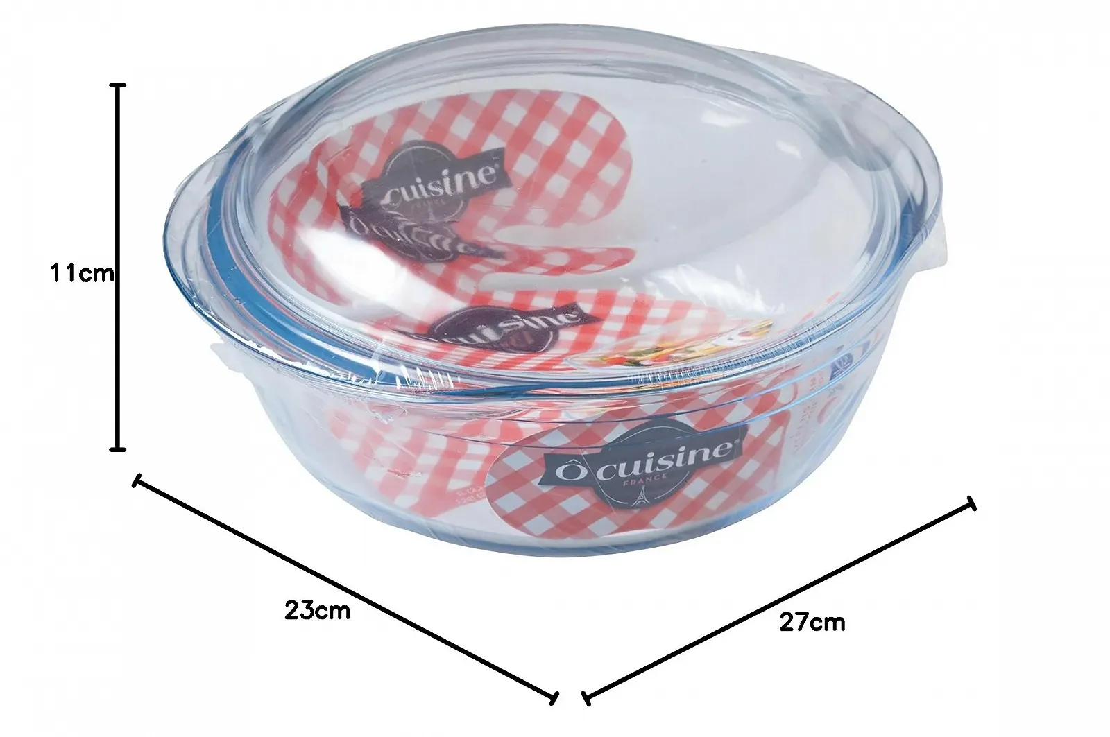 Кастрюля Arcuisine Classic PIREX стеклянная круглая с крышкой 2,3 л, фото №5 Кастрюля Arcuisine Classic PIREX стеклянная круглая с крышкой 2,3 л, фото №5