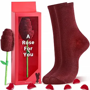 Носки Jeasona Roses Glitter, 39-42, Красный-1292A1 - Фото 1