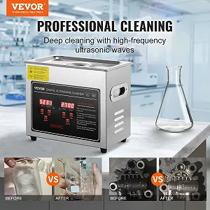 Ультразвуковой очиститель Vevor Ultrasonic Cleaners 3L KSTH-20A Silver цена на synthetic.ua - Фото 1 Ультразвуковой очиститель Vevor Ultrasonic Cleaners 3L KSTH-20A Silver synthetic.ua - Фото 1