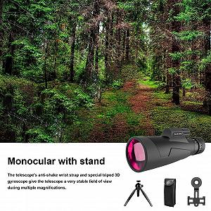 Монокуляр Seyrnicay Thermal Night Vision 10-30x50 Высокопроизводительный Телескоп С Держателем Для Телефона Водонепроницаемый synthetic.ua - Фото 1