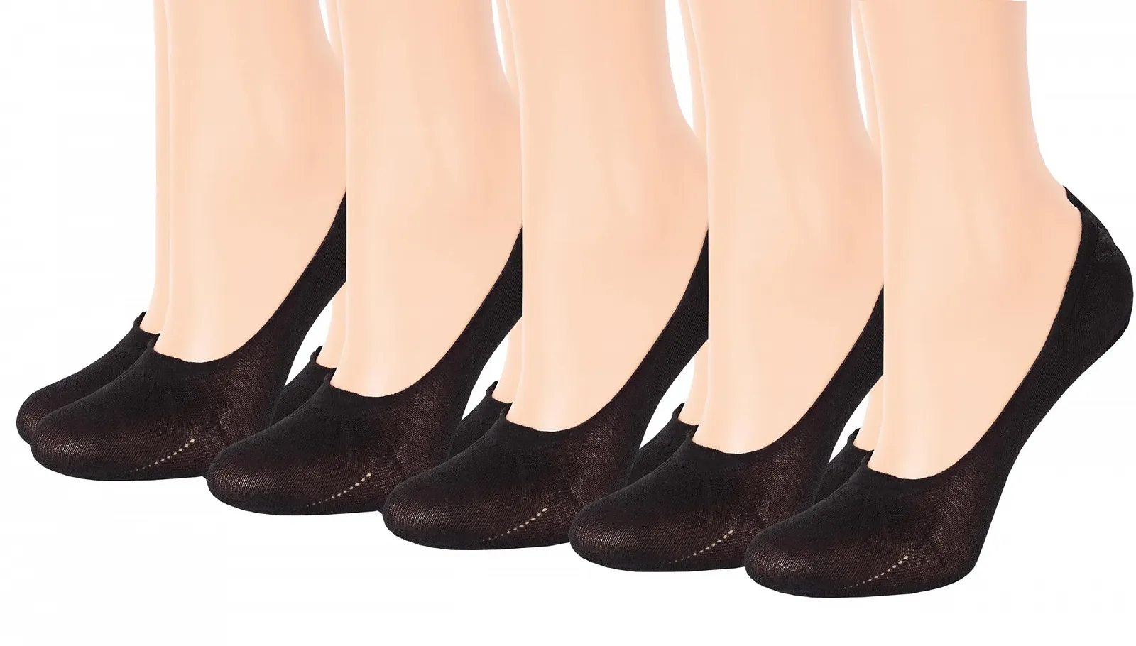 Жіночі шкарпетки з бавовни MARILYN Invisible Trainer 36-40, фото №4