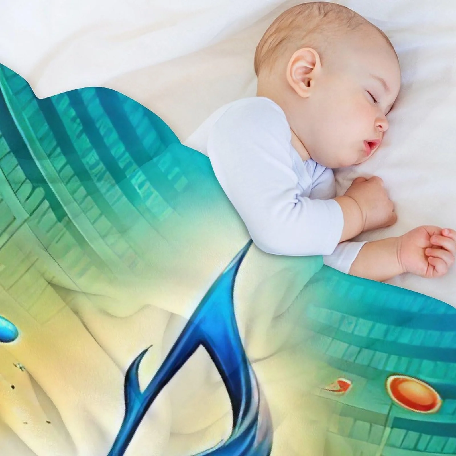 Покривало Флісова М'яка Тепла Музичні Ноти 100 x 130 см, фото №4