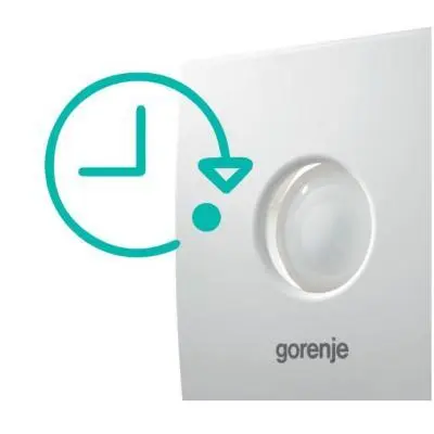 Вытяжной вентилятор Gorenje BVX150STS 25 Вт 210 м3/ч, 1650 об /мин таймер серебро JN63BVX150STS, фото №4 Вытяжной вентилятор Gorenje BVX150STS 25 Вт 210 м3/ч, 1650 об /мин таймер серебро JN63BVX150STS, фото №4