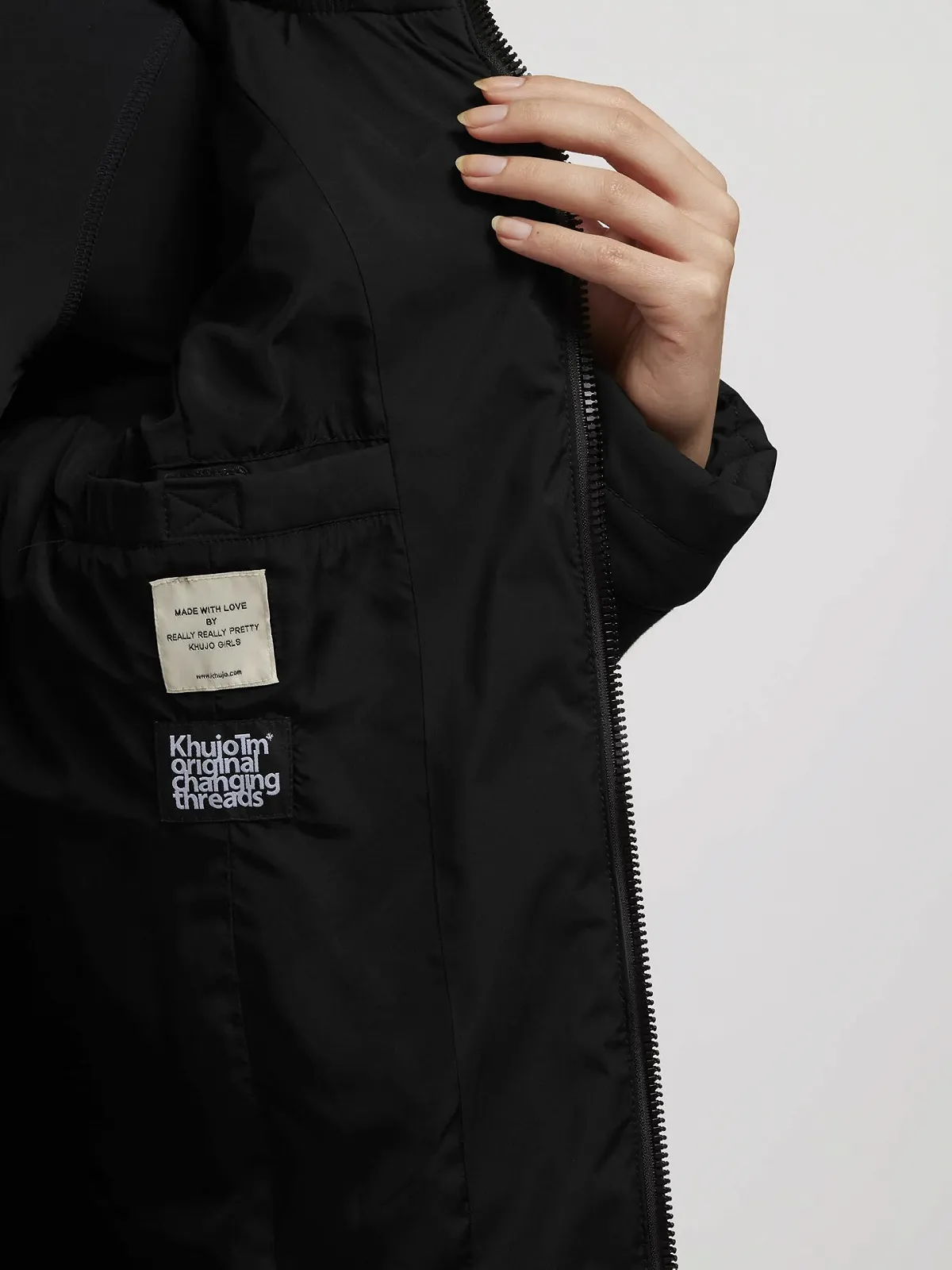 Женское зимнее пальто khujo Nita3 черный, фото №8 Женское зимнее пальто khujo Nita3 черный, фото №8