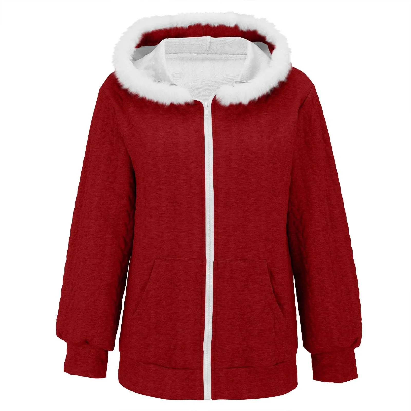 Куртка DKLOVIFU З капюшоном та коміром для осені та зими, фото №2