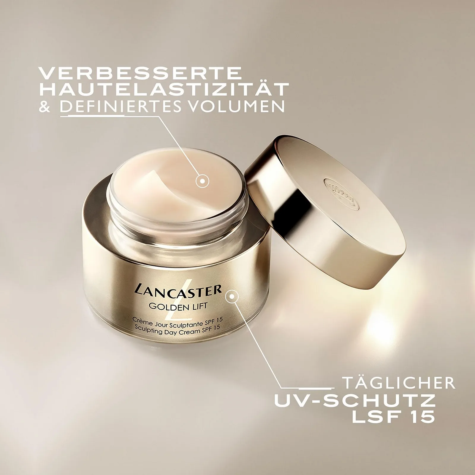 Денний крем Lancaster Golden Lift Sculpting SPF 15 50 мл, фото №4 Денний крем Lancaster Golden Lift Sculpting SPF 15 50 мл, фото №4