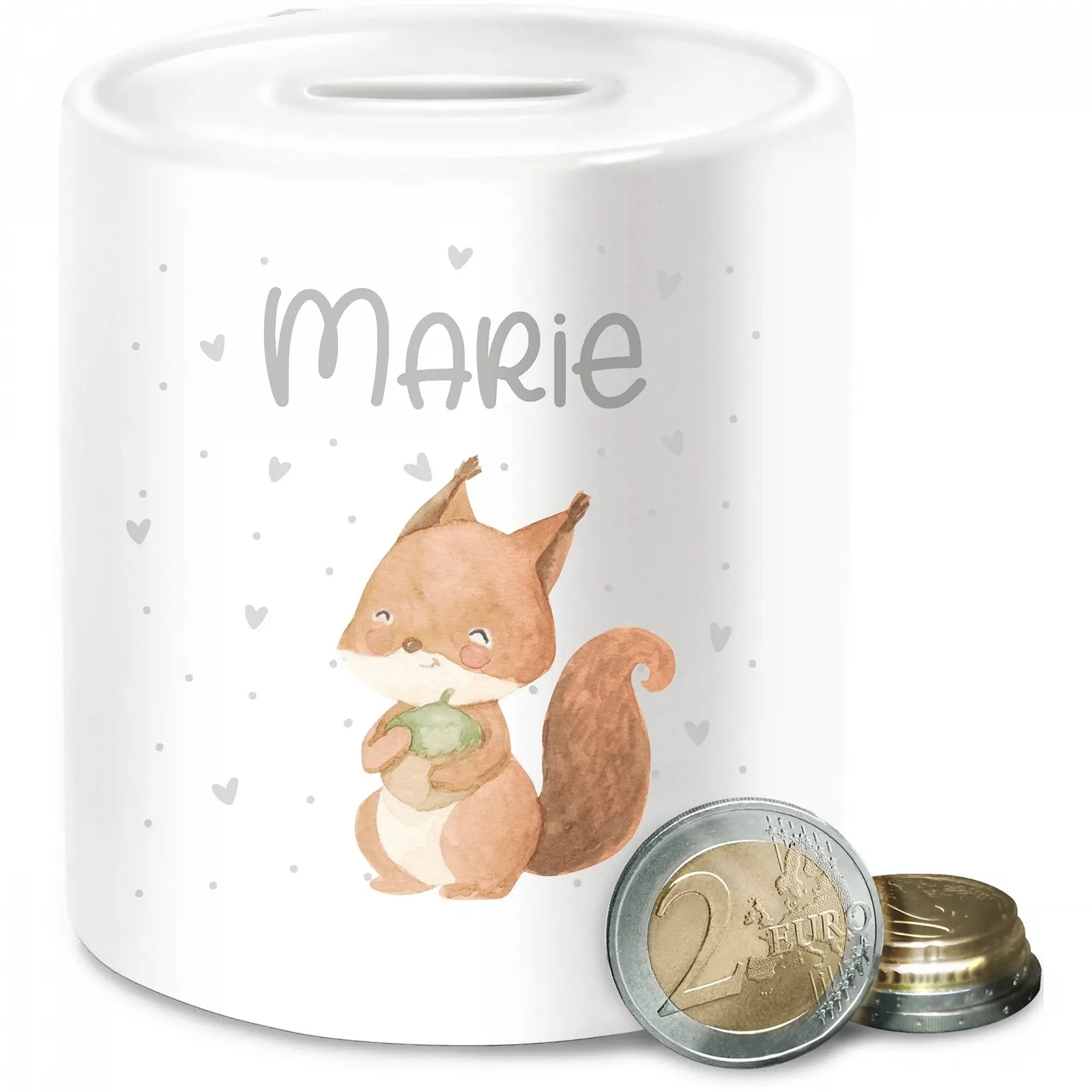 Скарбничка Білка Персоналізована Керамічна, фото №1