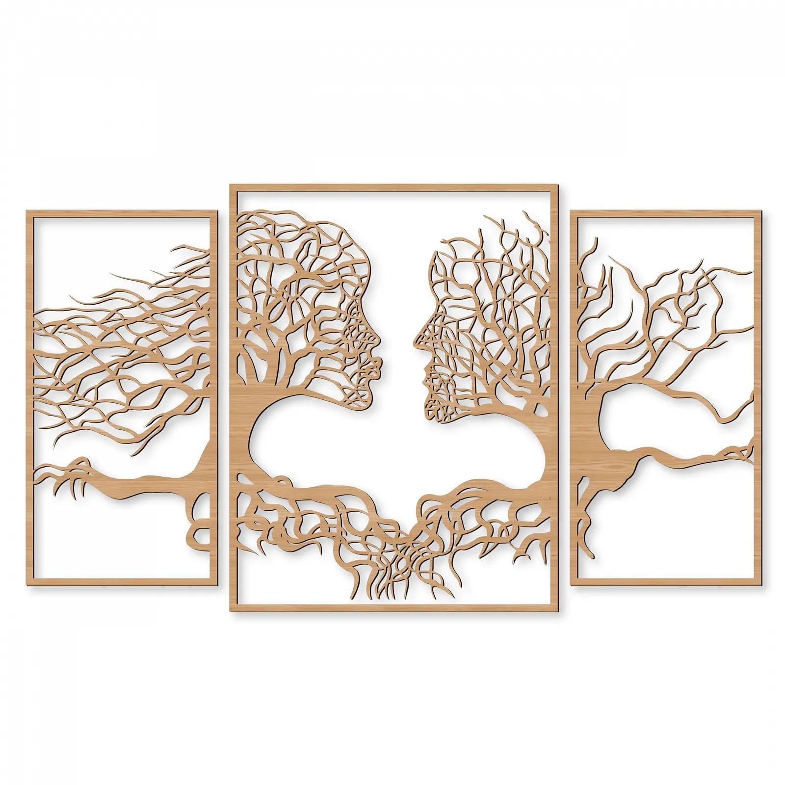 Наклейка на стену деревянная Tree Love Deep Rooted 3 шт. 12 цветов, фото №1 Наклейка на стену деревянная Tree Love Deep Rooted 3 шт. 12 цветов, фото №1