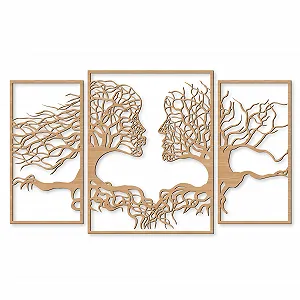 Наклейка на стену деревянная Tree Love Deep Rooted 3 шт. 12 цветов - Фото 1