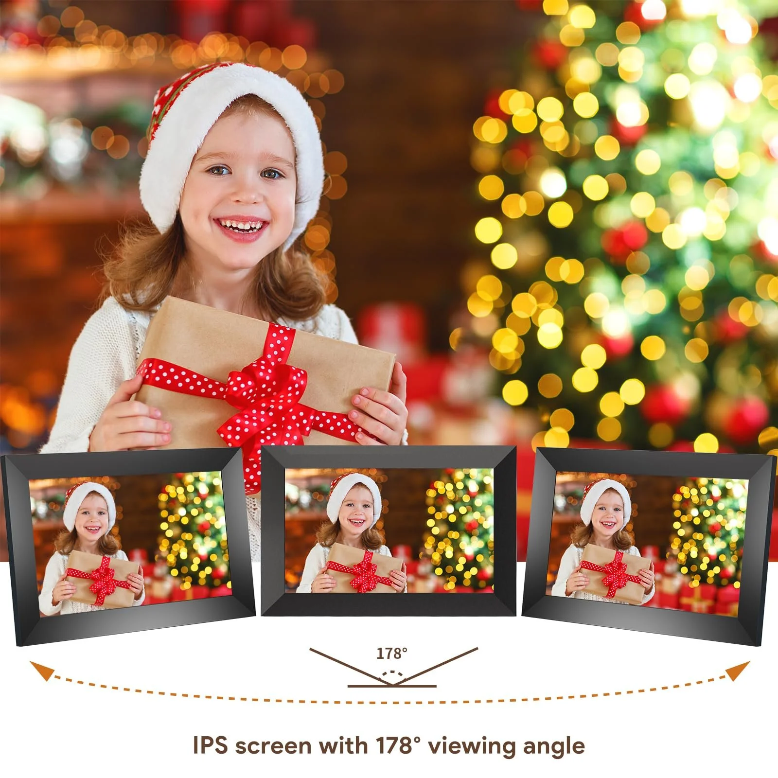 Цифровая фоторамка YUUTY WLAN 10.1 дюйма 32 GB 1280 x 800 HD IPS LCD Сенсорная, фото №6